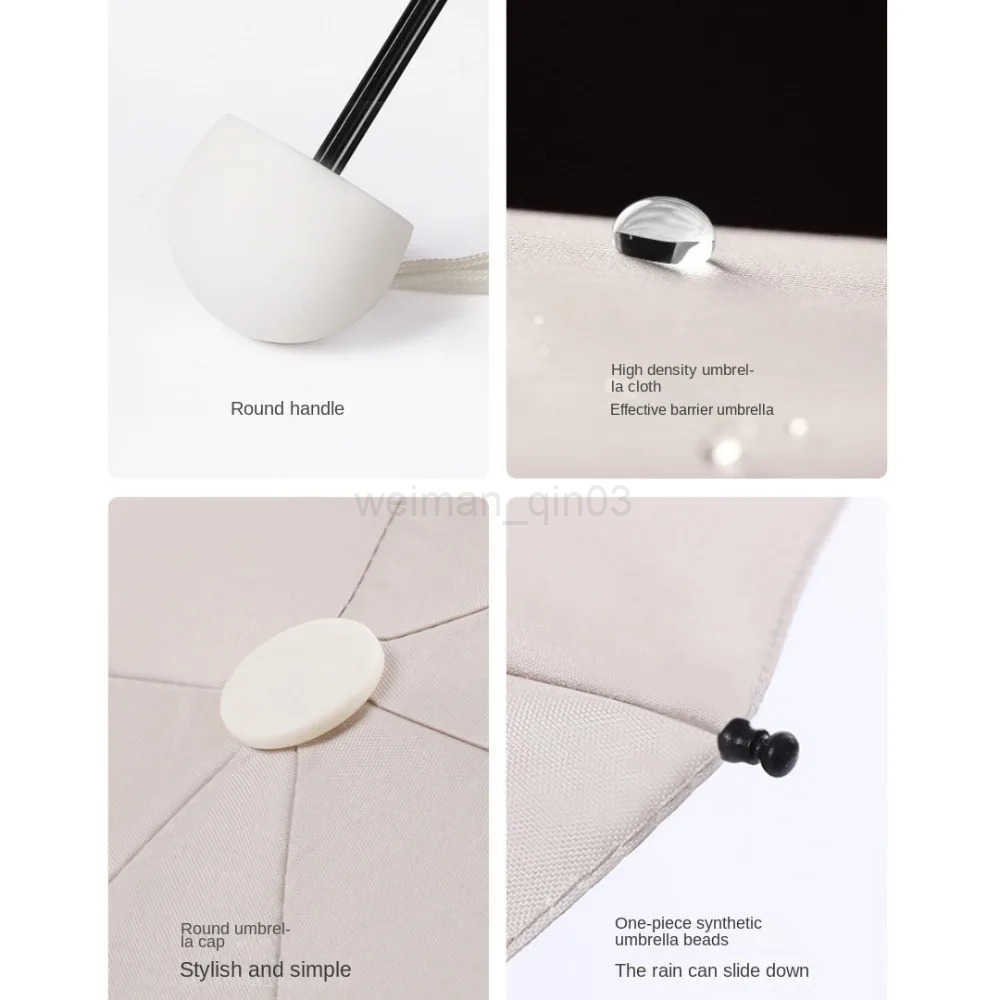 Mini Capsule Folding Umbrella Vinyl with Box Sun Rain Umbrella Dual Use Protection UV Sunshade Travel Accessoreis for Outdoor H260314