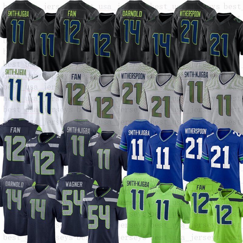 2026 New Cooper Kupp Sam Darnold 11 Jaxon Smith-Njigba Football Jersey Jalen Milroe Devon Witherspoon Lynch Byron Murphy II Bosworth Bobo Grey Zabel