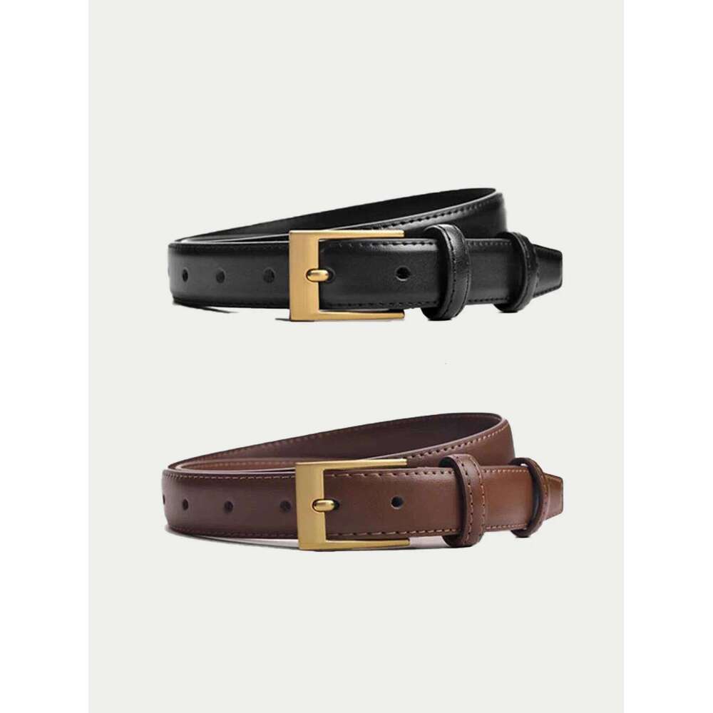 Women's Fashion High-quality Pin Buckle Genuine Luxury Soft PU Leather Belt Women Pair with Pants JeansIdeal Gift Z260226
