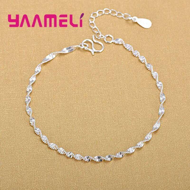 Trendy Women Foot Chains Adjustable Mujer Charm 925 Sterling Silver Color Anklets Bohemia Jewelry Summer Holiday Design Z260313