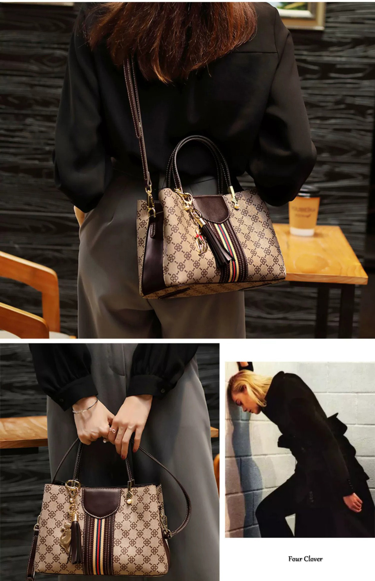 New spring and summer handbag, fashionable women's shoulder crossbody bag, large-capacity commuter tote, high-end hand-held shoulder bag, stylish - view 7