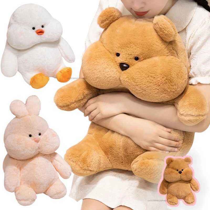 Cartoon 23-45cm Cute Series Pink Rabbit Duck Bear Plush Toys Bear Soft Dolls Animal Stuffed Plush Birthday Gifts For Girls Y260314