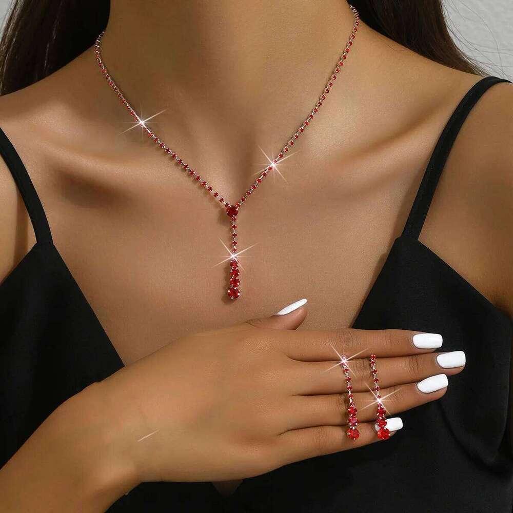 3PC Women's Trendy Copper Claw Chain Series Minimalist Necklace Earrings Jewelry Set Wedding Banquet Party Holiday Gift Z260313