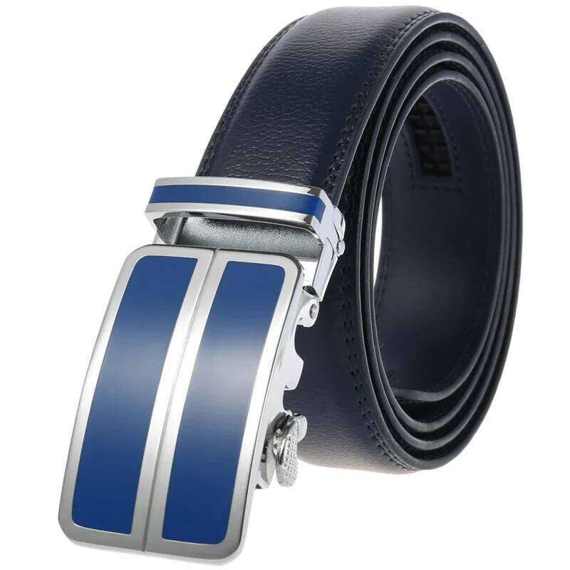 Plyesxale Red Black Light Brown For Men Cowhide Mens Genuine Leather Dress Belt Automatic Buckle Formal Belts Male B272 Z260226