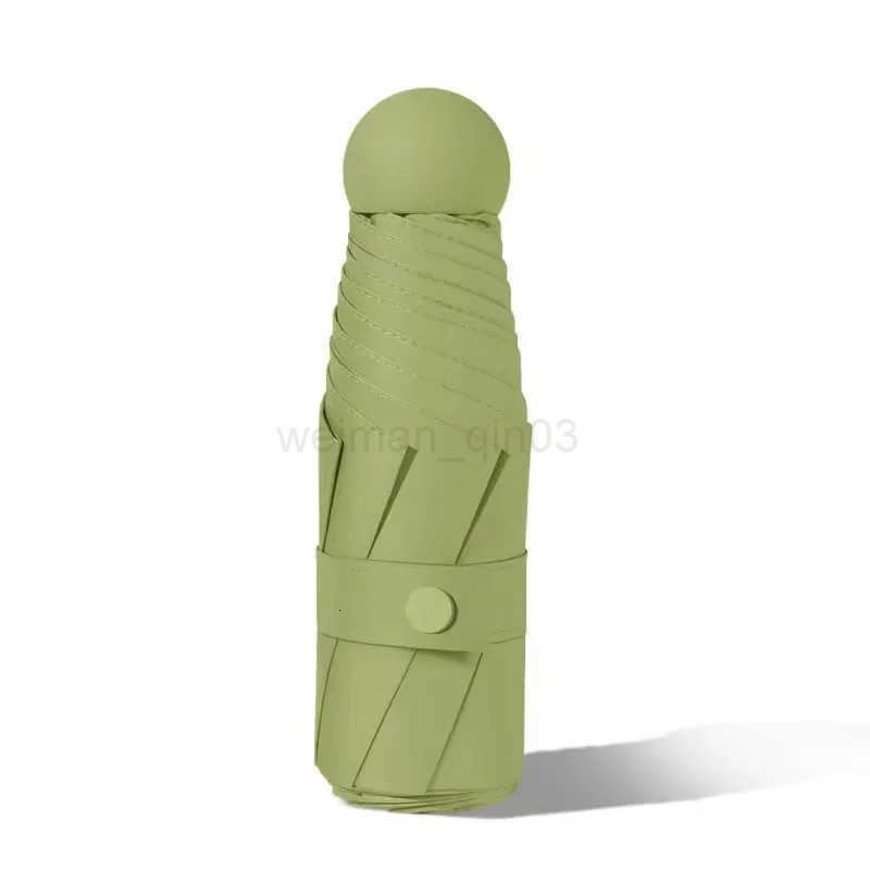 Folding Five-fold Umbrella All-weather Capsule Umbrella Sun Protection and Shade Umbrella Pocket Womens High-end Portable H260314