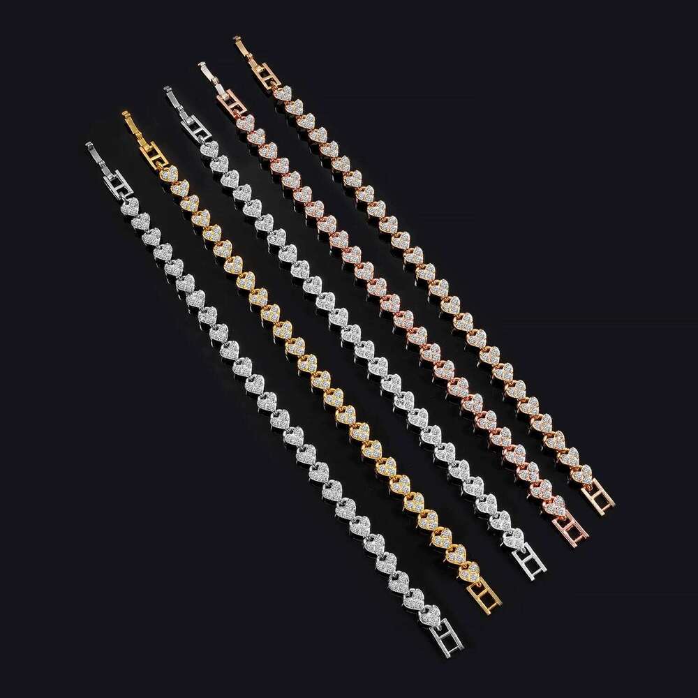 Luxury Roman Crystal Geometric Chain Bracelets for Women Trendy 2024 Goth Full Rhinestone Charm Bangles Wed Jewelry Accessories Z260313