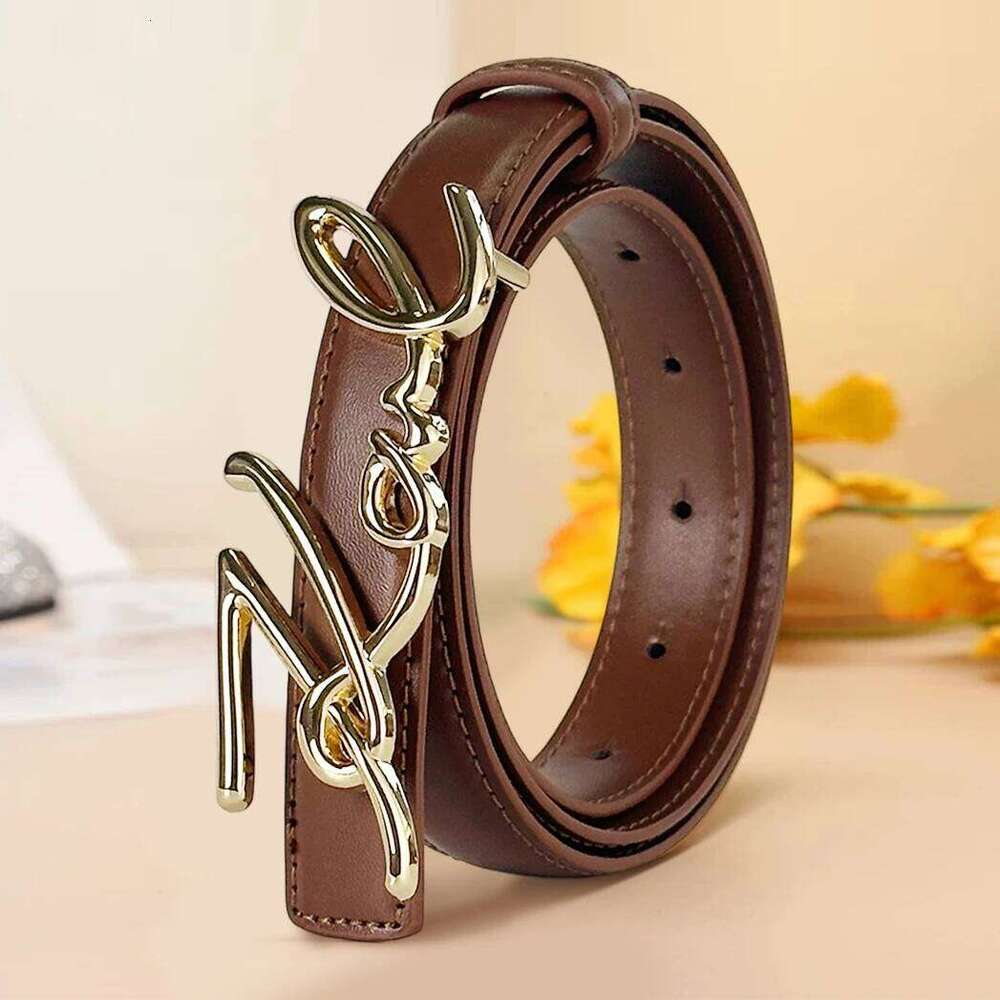 Women's Long Letter Belt Gold Plated Statement Piece for Party, Dress Up with Jeans Shorts, Multi-Color Holiday Gift Z260226