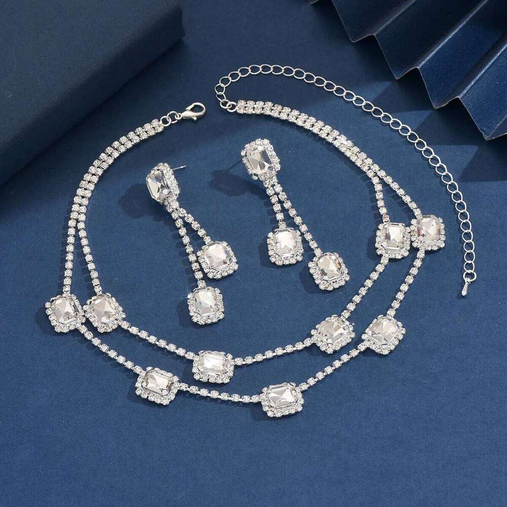 3PC Women's Fashion Design Necklace Earrings Jewelry Set Suitable for Wedding, Party, Festival Gifts Z260313
