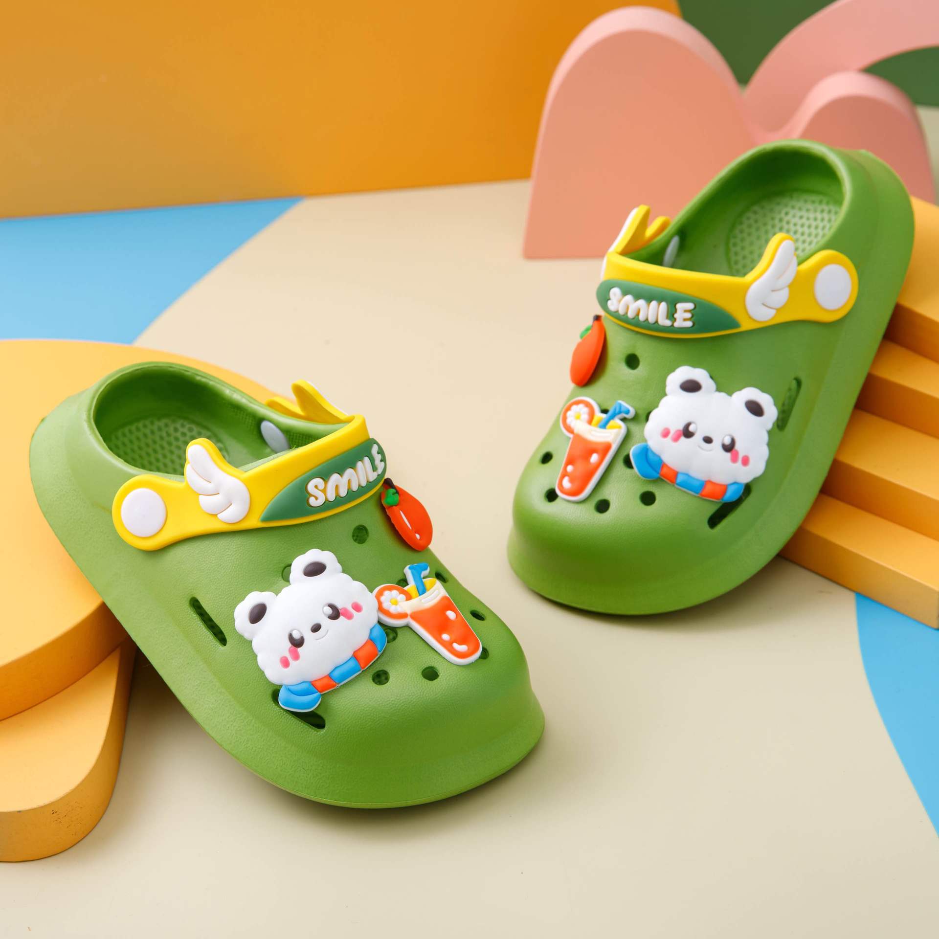 Flip Flops For Children Toddler Kids Summer Beach Shoes Girls Cartoon Home Slippers Swimming Boy Infant Sandals Slides Baby Free shipping
