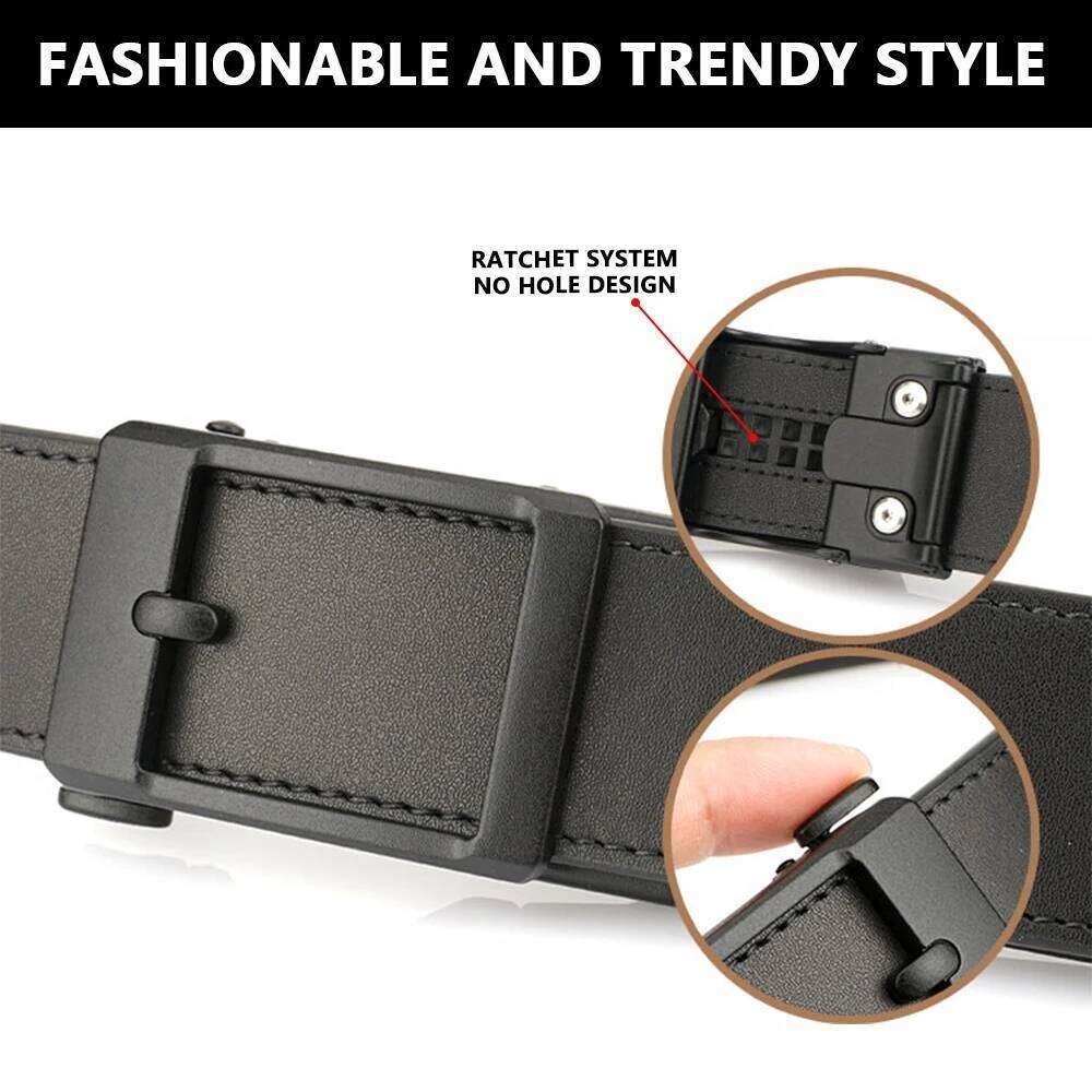 TUSHI Genuine Leather Luxury Automatic Buckle for Belt Belts Men High Quality IPSC Girdle Male Z260226