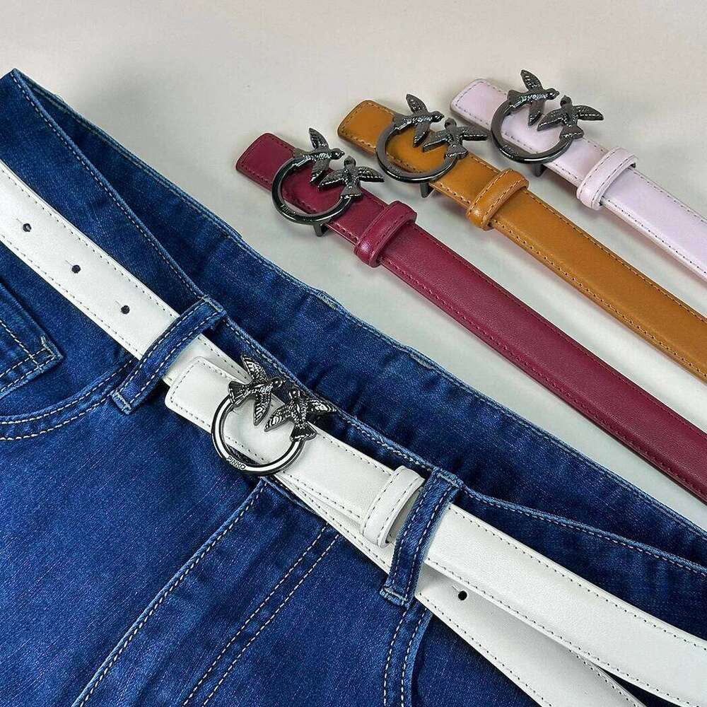 Parisian Women's Belt Fashionable Versatile Plain Pattern Casual Style Accessory for All Seasons Z260226