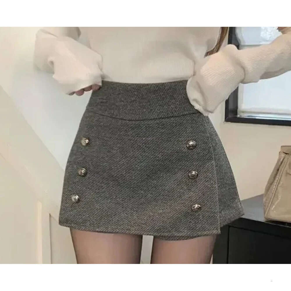 FOTVOTEE for Women Button Comfortable Chic Casual Spring Summer 2025 New Fashion Female High Waist A-Line Skirts Z260314