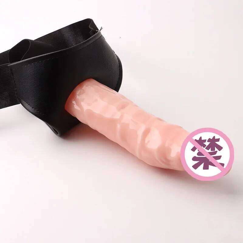 Men Strap On Panties Wearable Hollow Penis Lengthen Sleeve Strapon Dildo Pants Harness Belt for Man Sex Toys For Woman Gay 26H0314 - view 3
