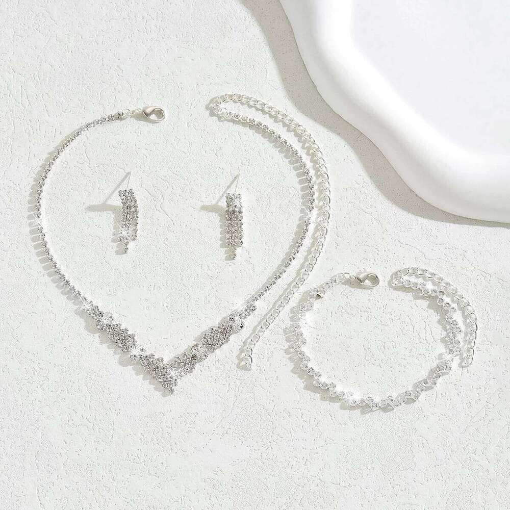 European and American retro necklace set, women's cross-border jewelry, bride's wedding accessories Z260313