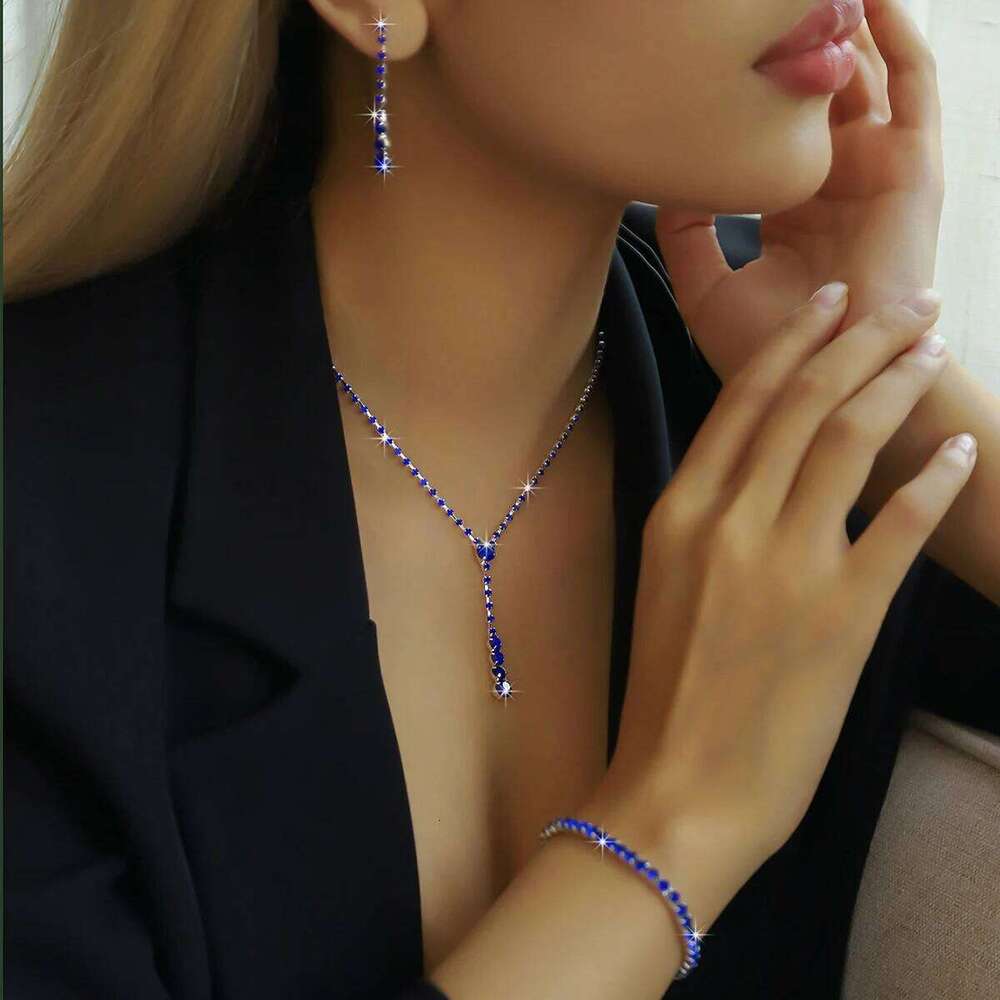 4PC Women's Fashion Copper Claw Chain Minimalist Necklace Earrings Bracelet Jewelry Set Party Festival Gift Z260313