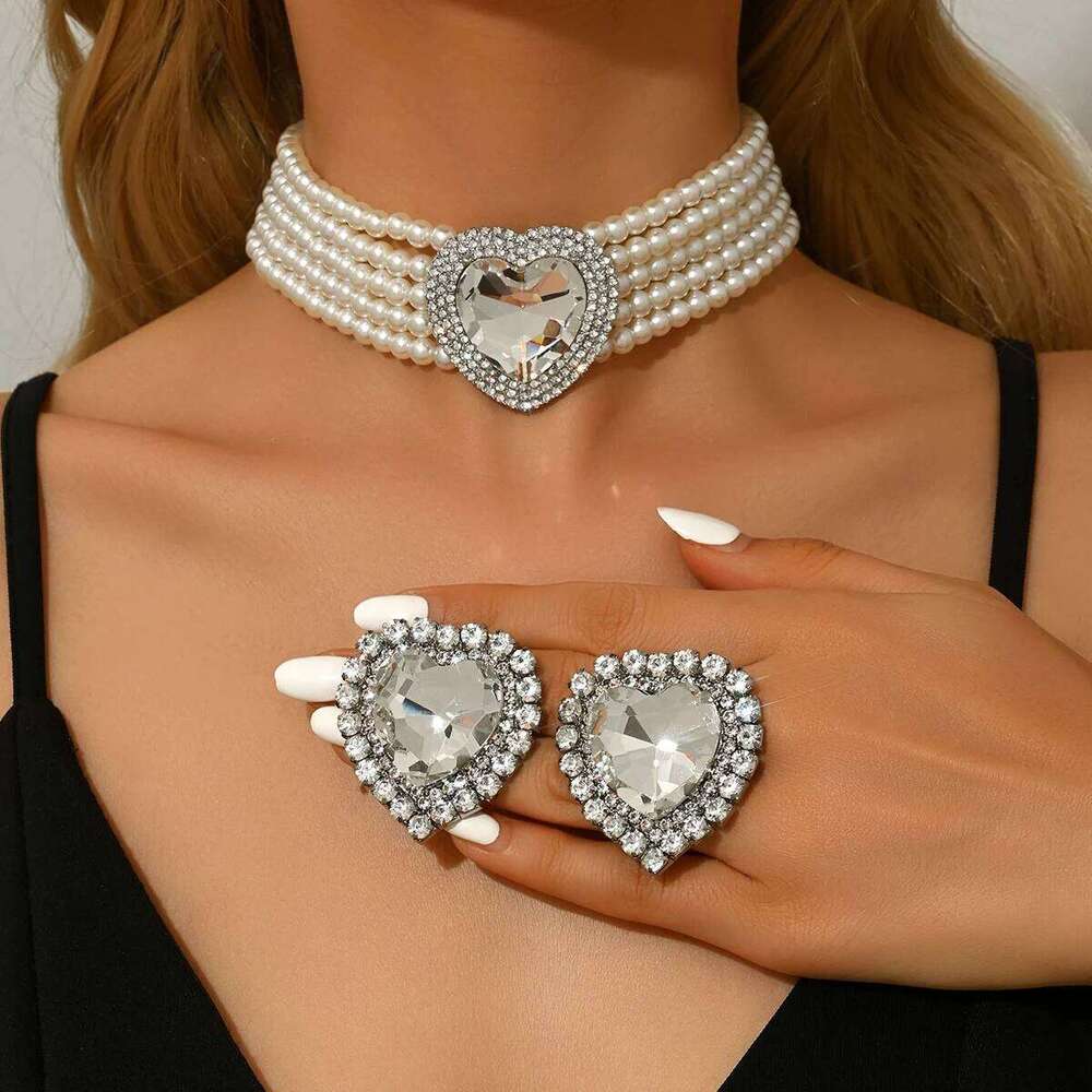 Ladies' Fashion Design Pearl Series Necklace Earrings Jewelry Set Wedding Party Festival Gift Z260313