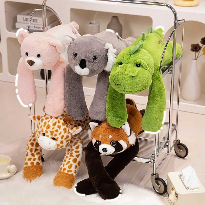 50/60/65cm Long Arm Stuffed Animal Arm Weighted Soft Plush Pillow Raccoon Koala Bear Sloth Dinosaur Gift for Boys and Girls Y260314