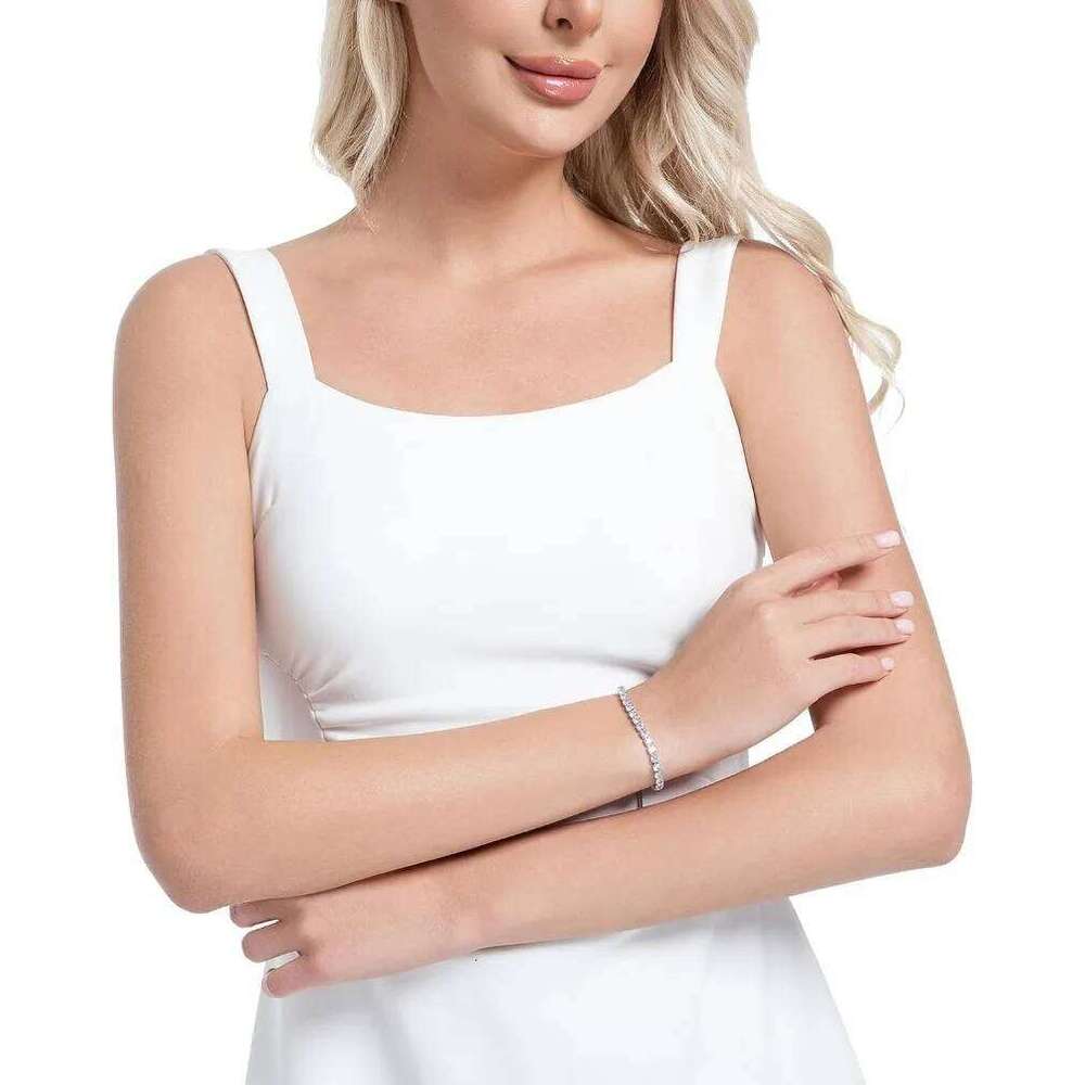 Tennis for Women 18K Plated 4mm Zirconia Crystal Adjustable Silver Rose Gold Bracelets Gift Wedding Party Jewelry Z260313