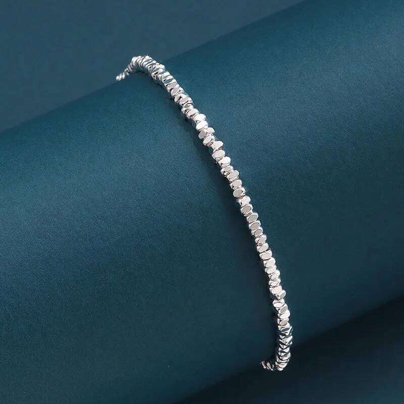 925 Sterling Silver Irregular Chain Bracelets For Women Vintage Luxury Jewelry Wedding Accessories Wholesalea Jewellery Z260313