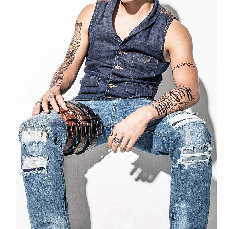 MEDYLA Men's Leather Belts Men Vintage Alloy Pin Buckle Waistband Strap Jeans For Male Cowhide Belt DSW535 Z260226