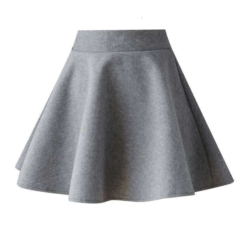 Fashion Streetwear Wool Winter Skirts Women Elastic Waist Pleated Skater Mini Skirt With Shorts A-Line School Girl Kawaii Faldas Z260314
