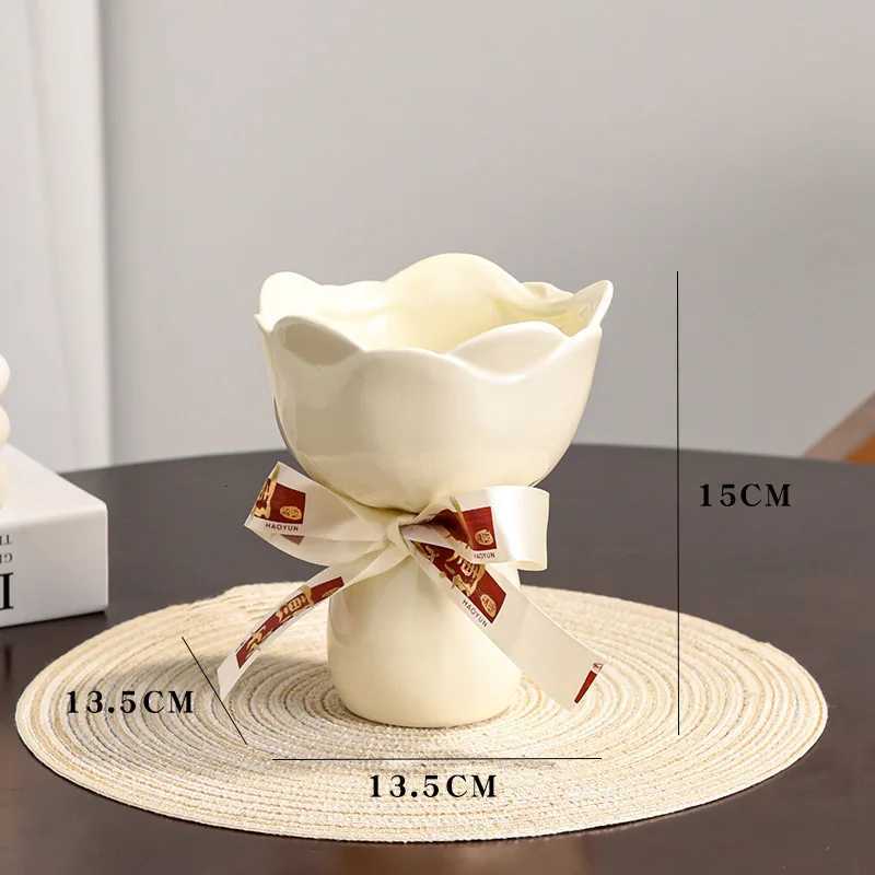 Vase Antique Light Luxury Wedding Decor Ornament Small Floral Arrangement High Aesthetic Value Premium Texture Y260314