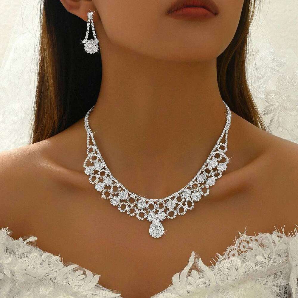 Women's Fashion Design Claw Water Drop Jewelry Set Light Luxury Style High End Wedding Banquet Party Holiday Gift Z260313