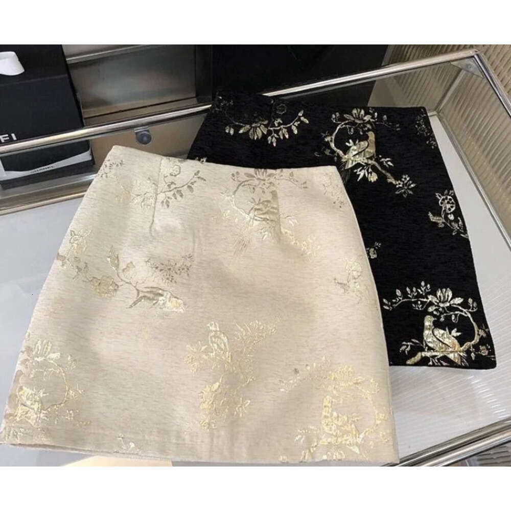 Mini Skirts for Women 2025 Faldas Mujer De Moda High Waist A-line Temperament Jupe Korean Summer Saia Embroidery Vintage Skirt Z260314