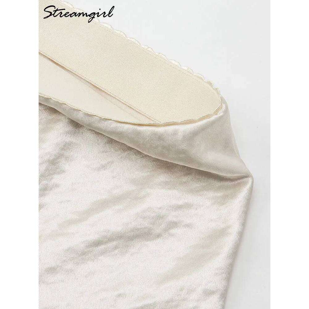 Summer Short For Women Office Wear Black A Line Luxury Mini Satin Skirt Ladies High Waist Simple Women's Skirts Silk Z260314