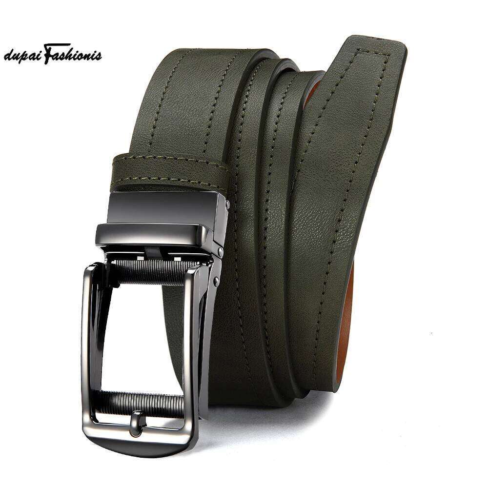 Mens Belts Metal Automatic Buckle Quality Genuine Luxury Leather for Men Famous Brand Belt Wome Z260226
