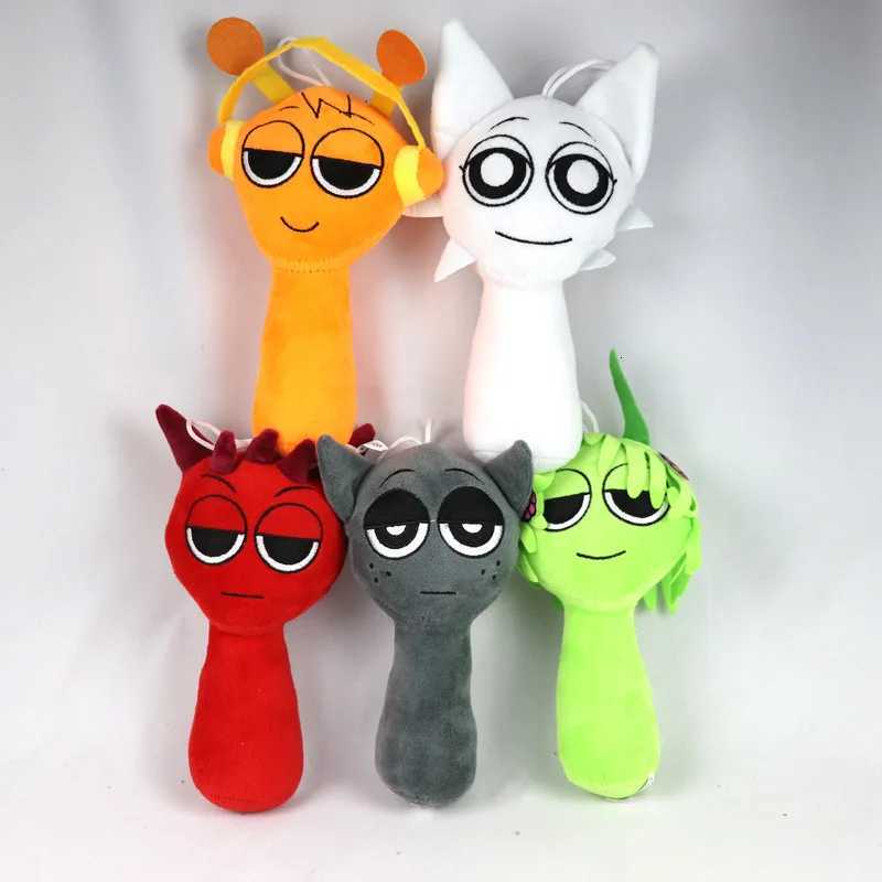 New Sprunki Simon Plush Toys Sprunki Plush Set Sprunky Lime Raddy Brud Dolls Cartoon Stuffed Dolls Pillow Decor Chrismas Gifts Y260314