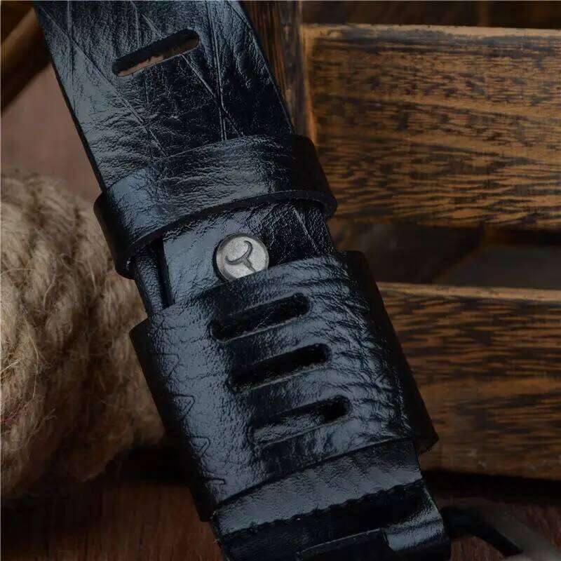 COWATHER 2021 QUALITY cow genuine luxury leather belts for men strap male pin buckle BIG SIZE 100-130cm 3.8 width QSK001 Z260226