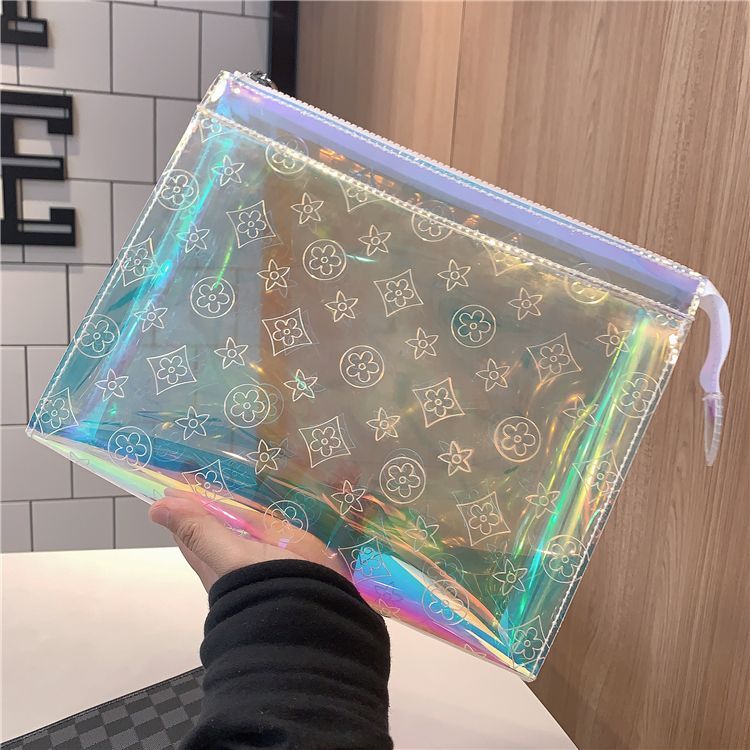 Transparent Pvc Shoulder Bag Is A Reusable Beach Shopping Bag Suitable For Women 2026