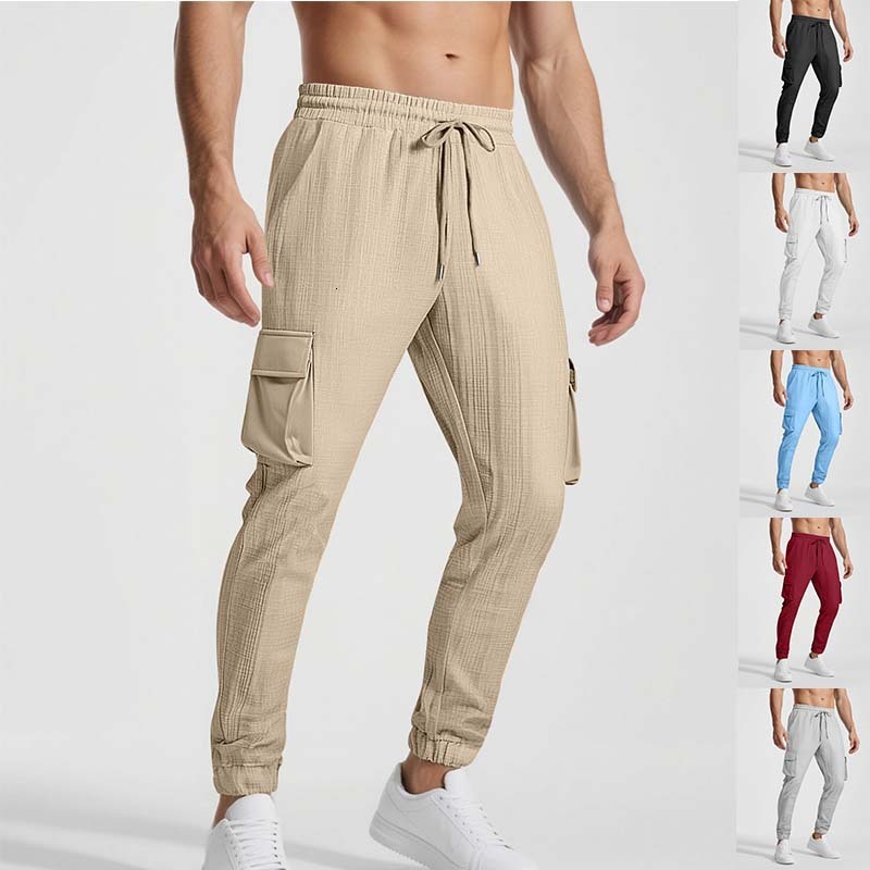New European Essential Shorts And American Fashion Cargo Pants Sports Casual Personality Trend Drawstring Export Long Pants Essentials Designer Shorts Shorts Men