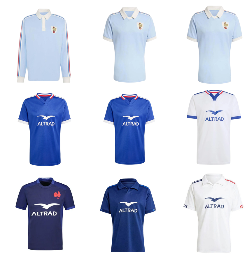 2024 2025 2026 2027 France Super Rugby Jerseys 24 25 26 27 Maillot de Rugby French POLO BOLN shirt Men size S-5XL