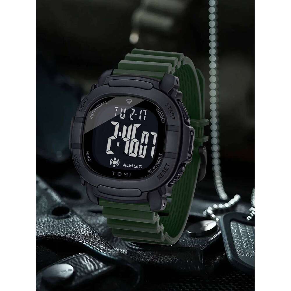 TOMI New Box Packaging Men's Simple Casual Student Sports Electronic Watch Holiday Gift