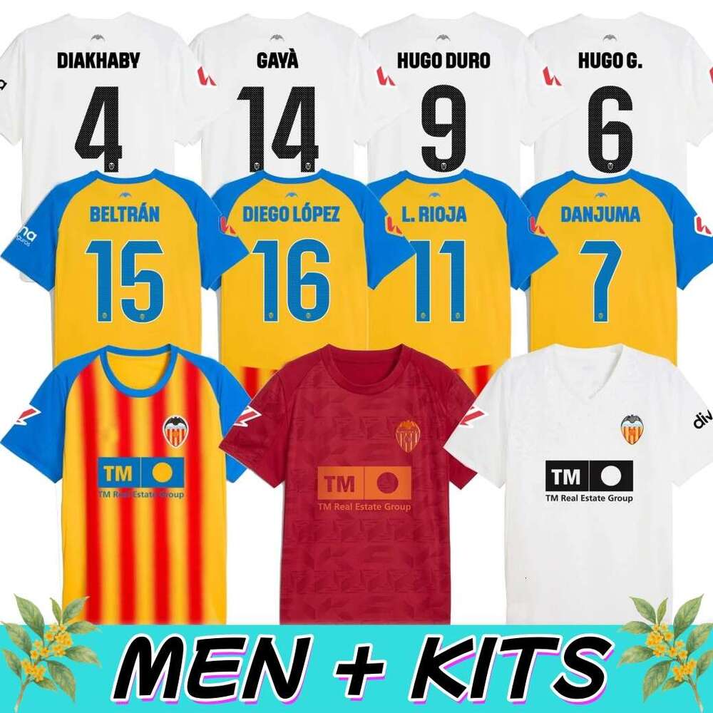 25 26 valencias soccer jerseys camisetas de futbol men Valencia football shirts 2025 2026 third kids kit camiseta vcf DURO GAYA MUSAH HUGO chemise
