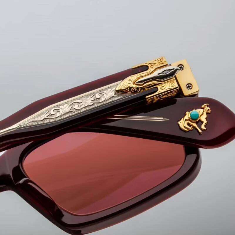 Luxury Fashion Trend Vintage Sunglasses BELVEDERE Thick Acetate Retro Square Style Unisex A High Quality