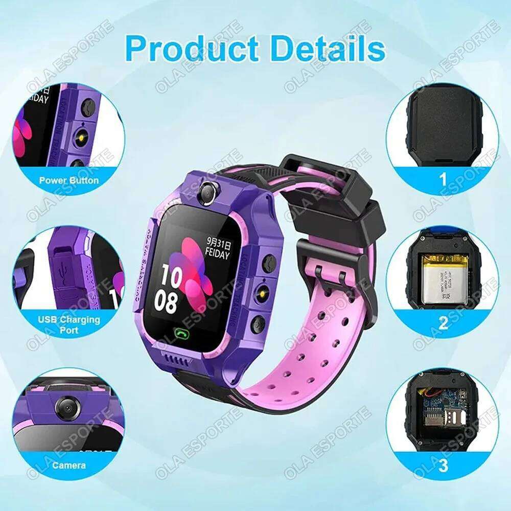 2026 NEW Kids 2G Smart SOS GPS Location Sim Card Call Child SmartWatch Camera Waterproof Watch Gift For IOS Android