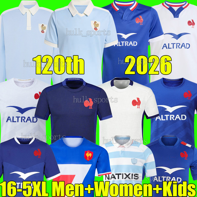 16-5XL 2026 Super Rugby Jerseys Maillot de France BOLN shirt Men Women Kids Kit French set
