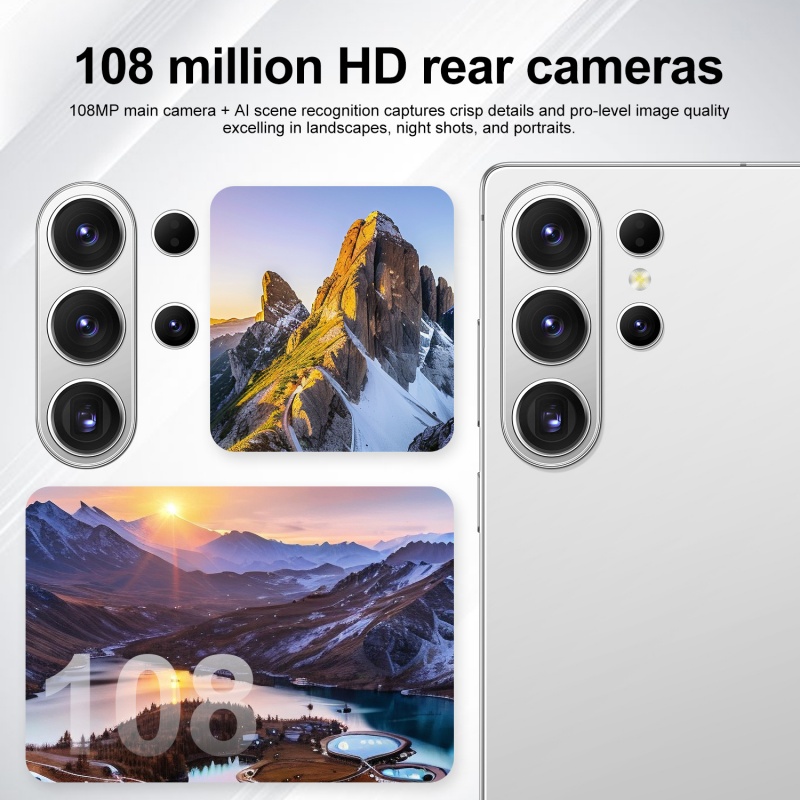 HD display 7.3 inches 5G S26 Ultra mobile unlocking touch play screen Smart 15 system s26 Android smartphone camera phone face recognition 1TB