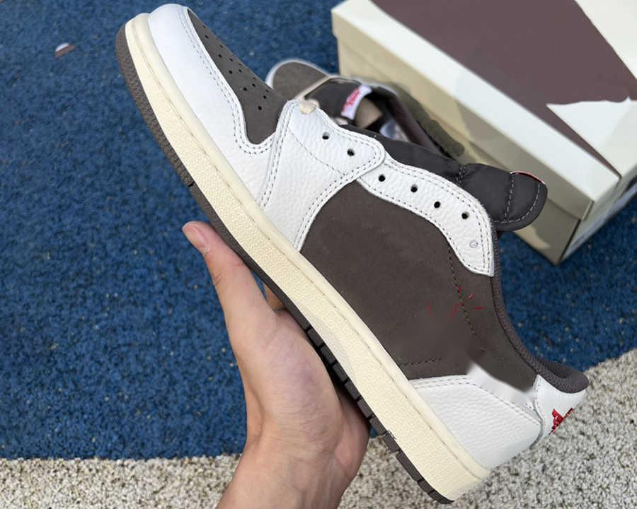 Shoes Ts x 1 Low Basketball Designer Sport Reverse Mocha University Red Trainers Come