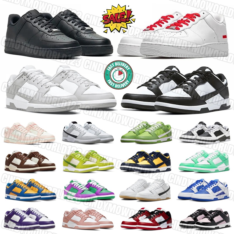Mens trainers sb Panda Black White Designer Running Shoes dunksshoe Purple Orange Lobster leather rubber Outdoor shoes Womens sneakers chaussure dunksnike low