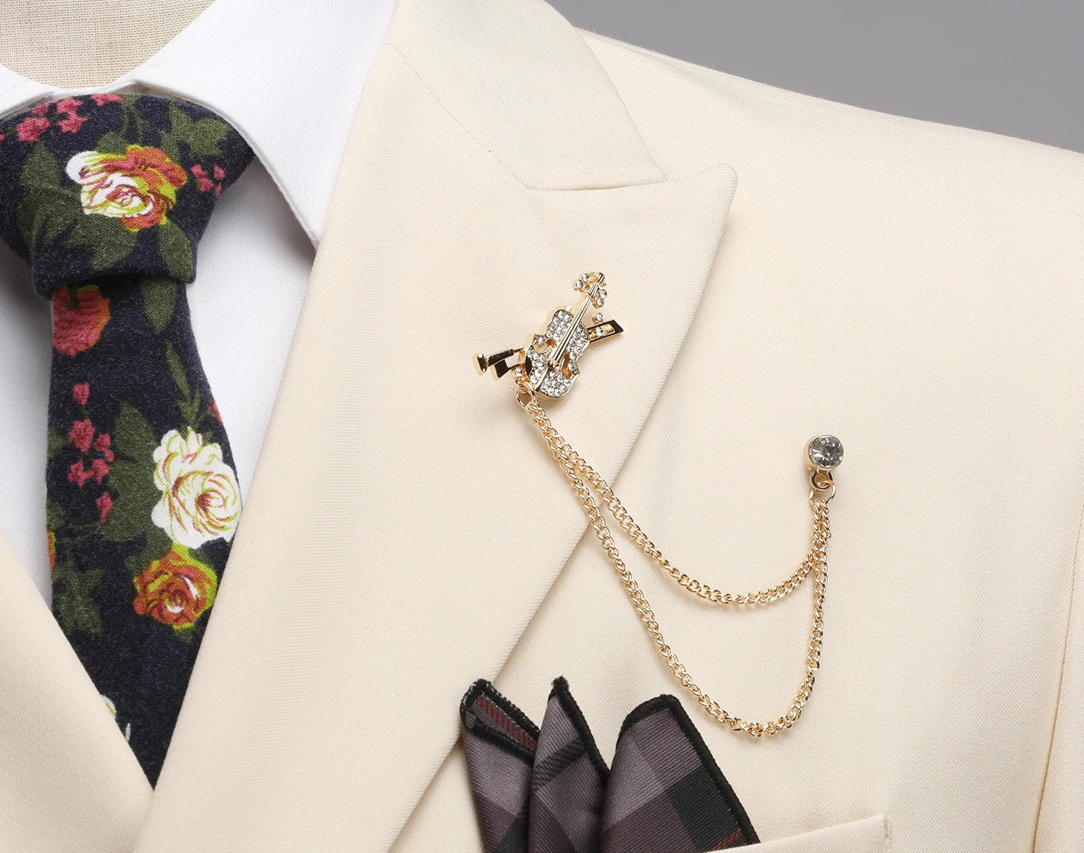 The latest mens solid color suit twopiece set with lapel collar and double breasted buttons for four seasons business s 260312 - view 6