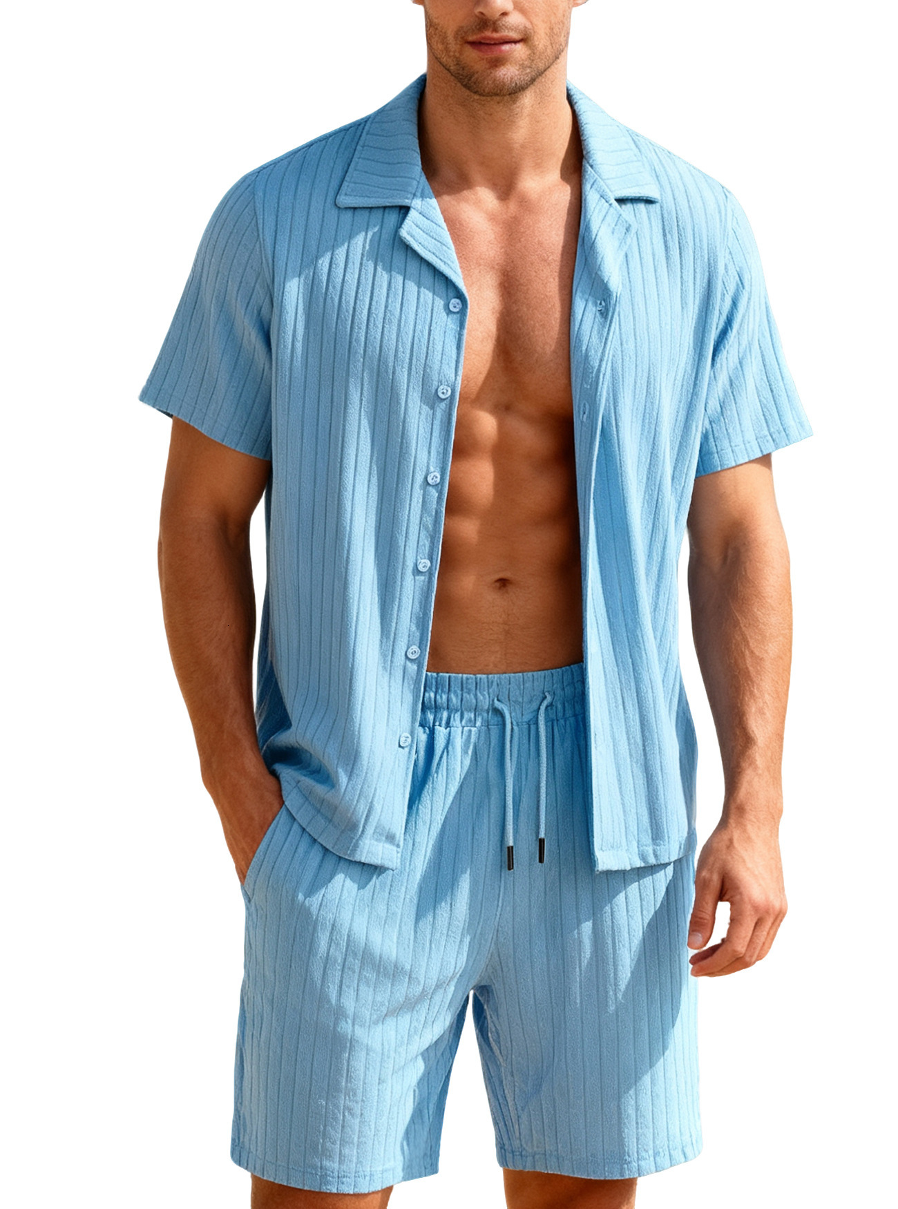 2026 Commuting Casual Designer T-shirt Button Shirt Short Sleeve Men's Vacation Beach Shorts Designer Hoodie Summer Polo Cardigan Short Sleeve Sh