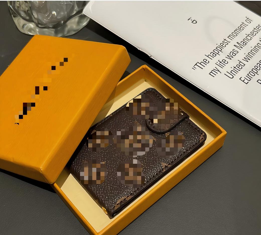 High quality Designer Luxury Genuine Leather Wallets cardholder France Paris plaid style luxurys mens wallet designers women wallet Purse Crossbody Bag purses gh