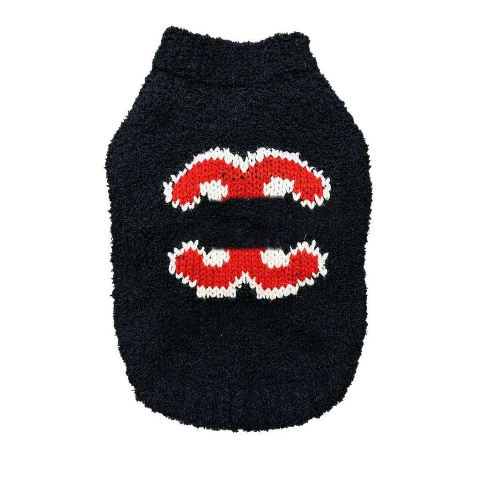 Fashion Brand Pet Dog Cat Winter Red Knitted Sweater Festive Hot Sale For Small Dogs Bichon Schnauzer Trendy Clothes pupakaIK