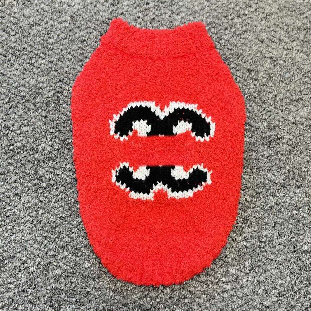 Fashion Brand Pet Dog Cat Winter Red Knitted Sweater Festive Hot Sale For Small Dogs Bichon Schnauzer Trendy Clothes pupakaIK
