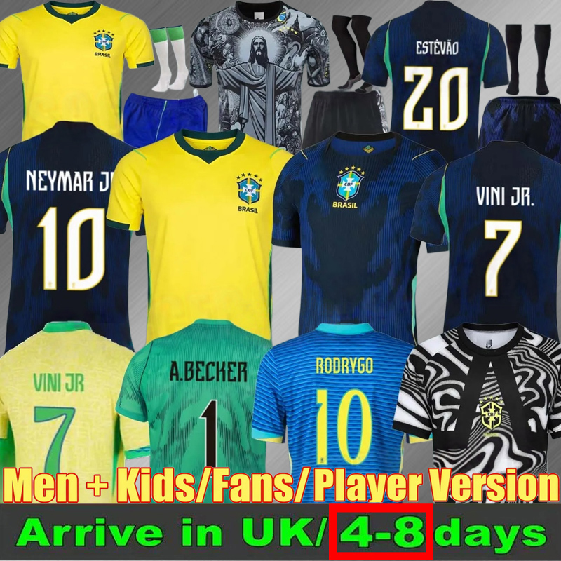 2025 2026 World Cup BRAZILS soccer jerseys Camiseta de futbol PAQUETA RAPHINHA football shirt maillots VINI JR 26 27 brasil RICHARLISON men kids NEYMAR JR Uniforms