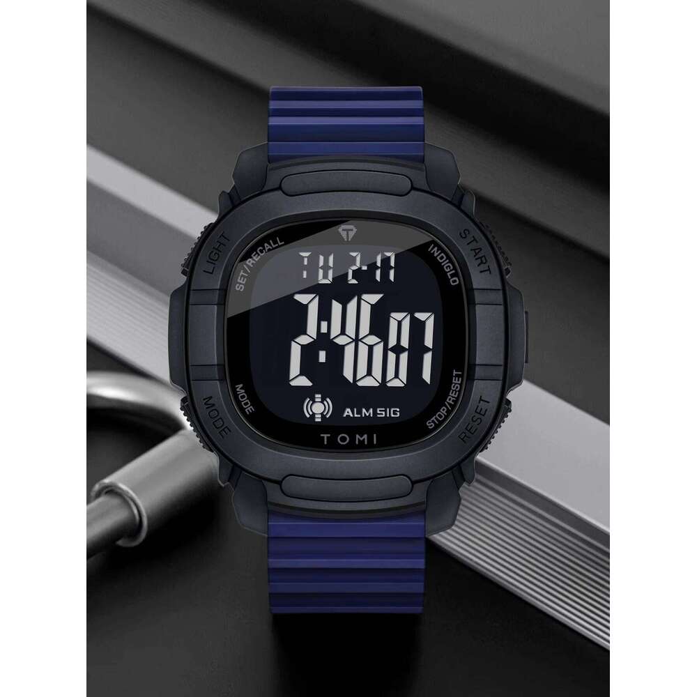 TOMI New Box Packaging Men's Simple Casual Student Sports Electronic Watch Holiday Gift